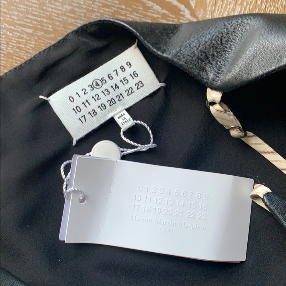 MAISON MARTIN MARGIELA Black Strap Leather Tank Top 4 - Picture 10 of 15
